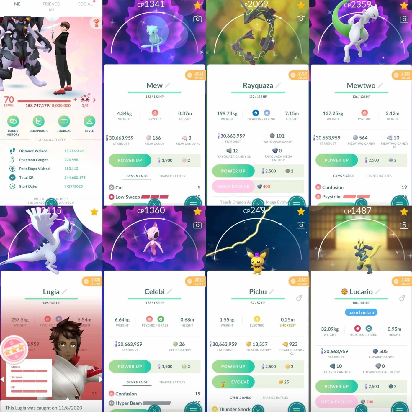 Pokémons 4331 - Level 70