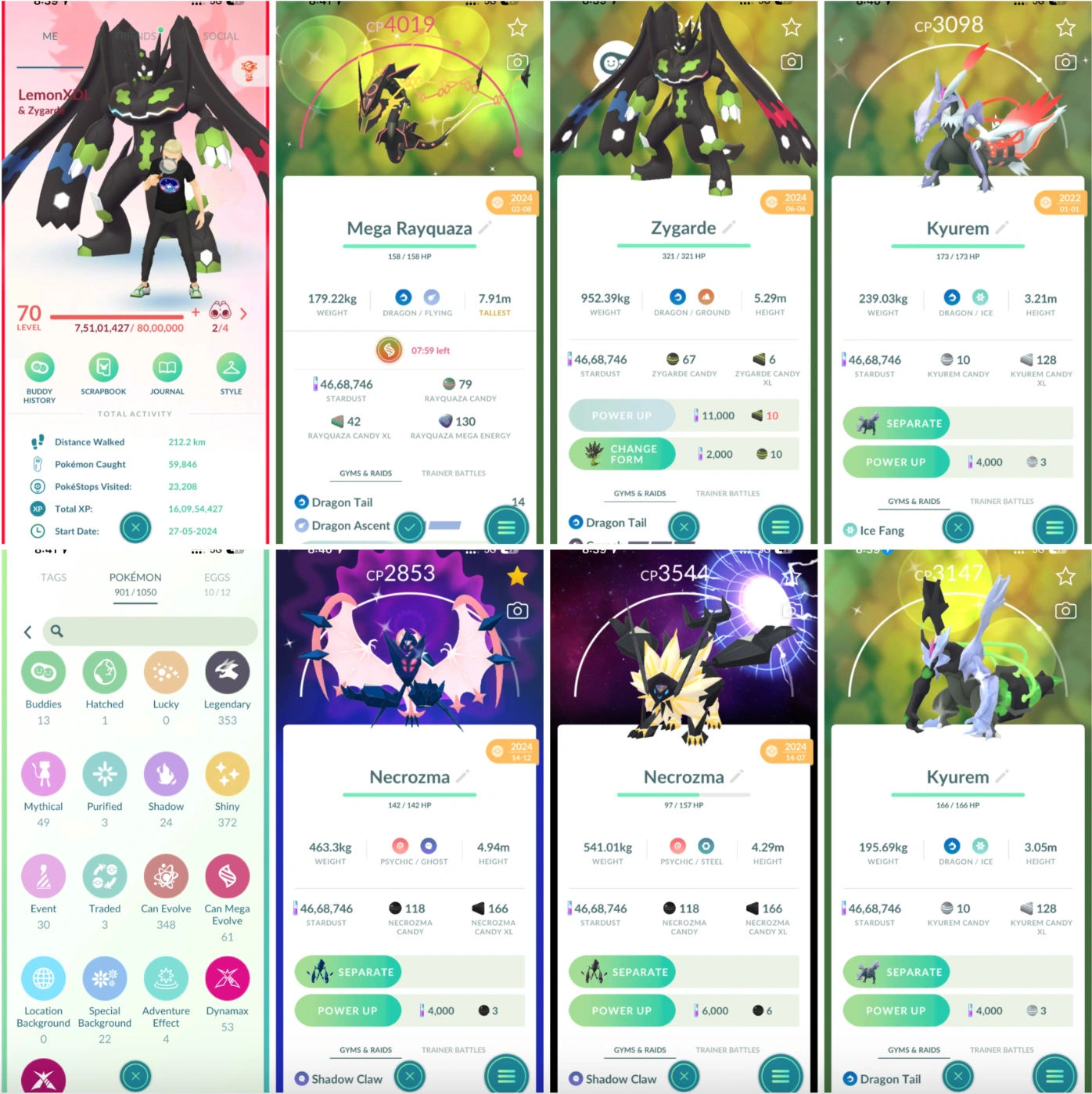 Pokémons 901 - Level 70
